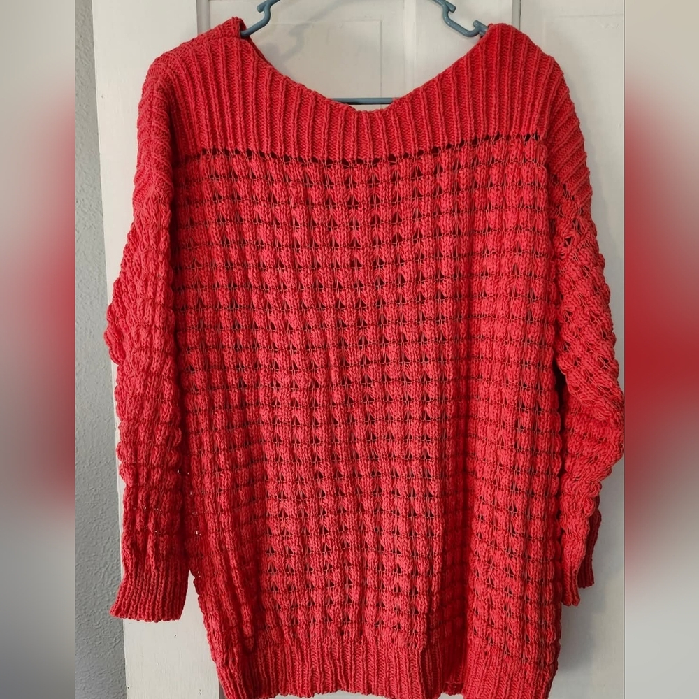 Women's Coral Knit Sweater
